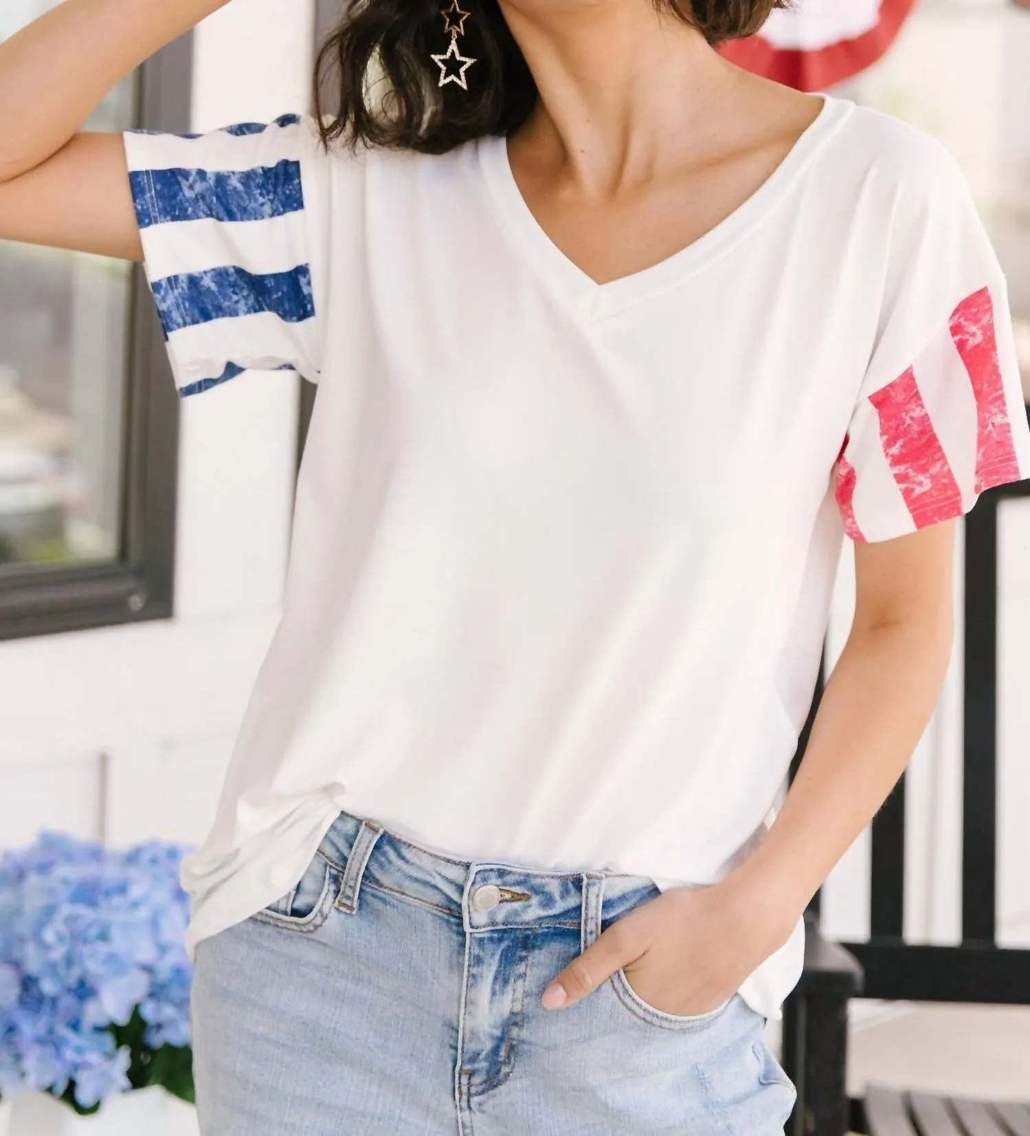 1Clique Co. - Red & Blue Favorite Tee