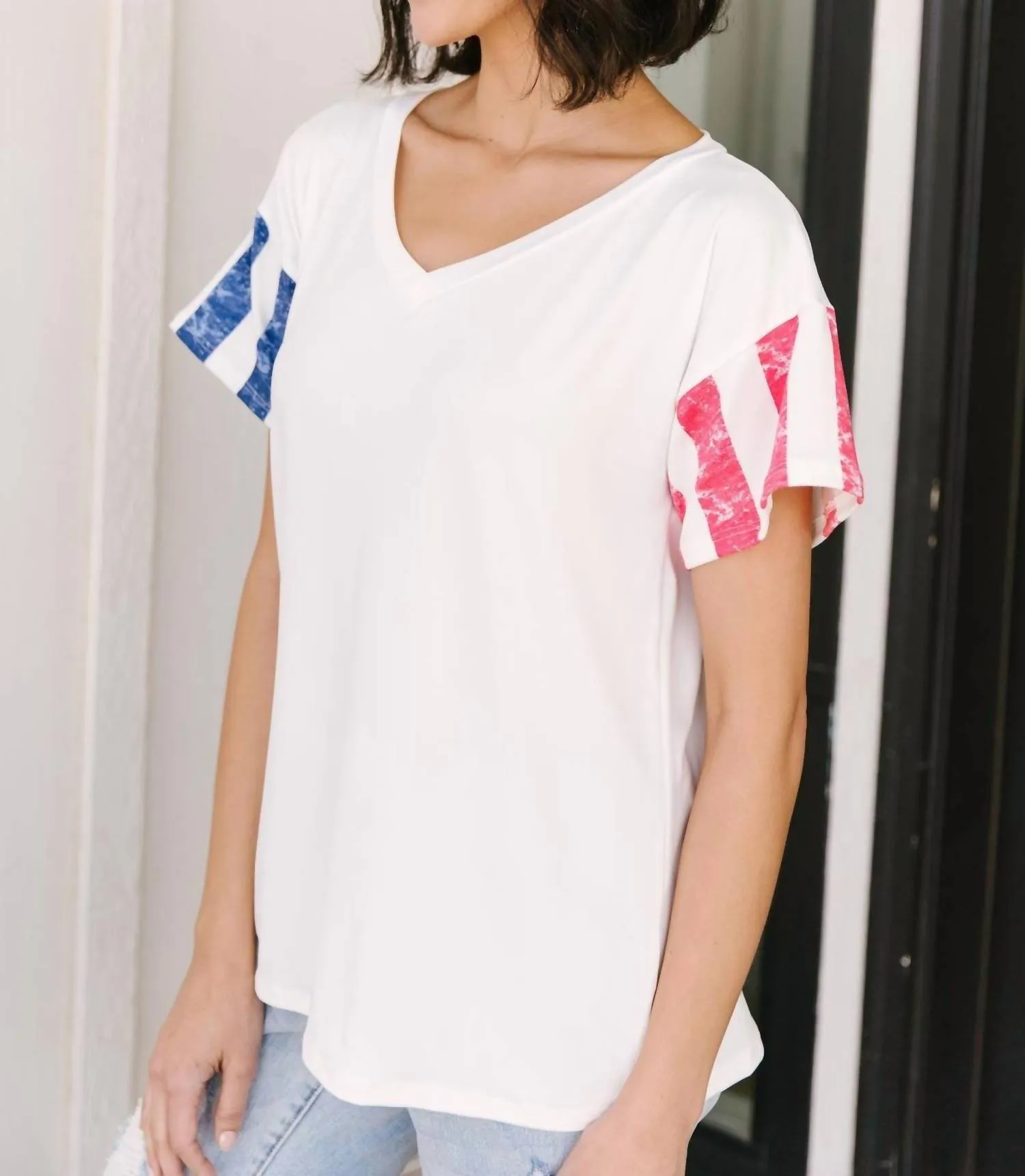 1Clique Co. - Red & Blue Favorite Tee