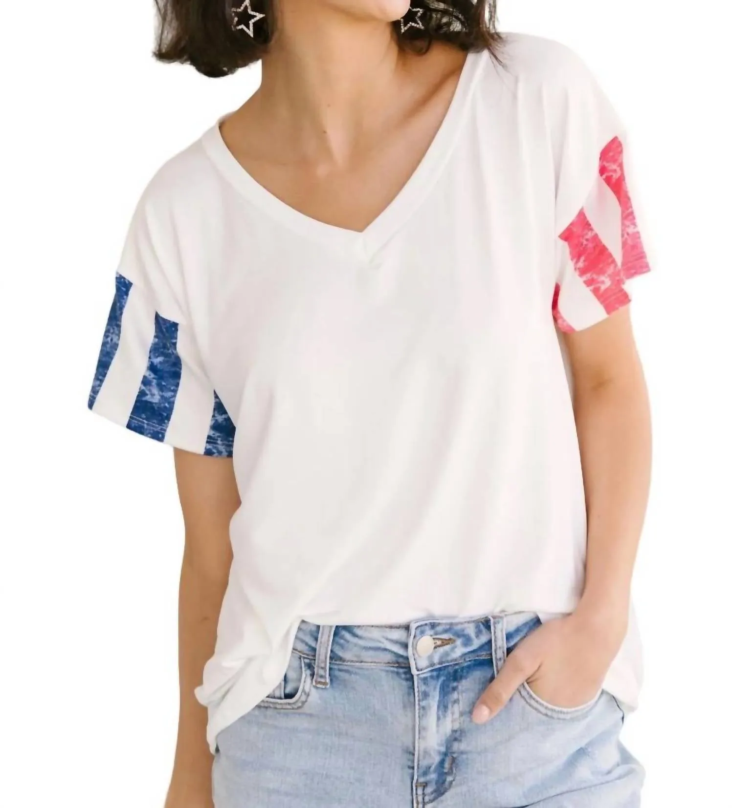 1Clique Co. - Red & Blue Favorite Tee