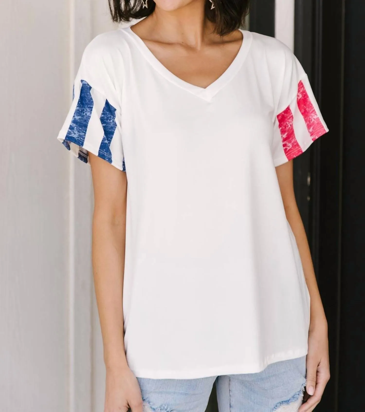 1Clique Co. - Red & Blue Favorite Tee