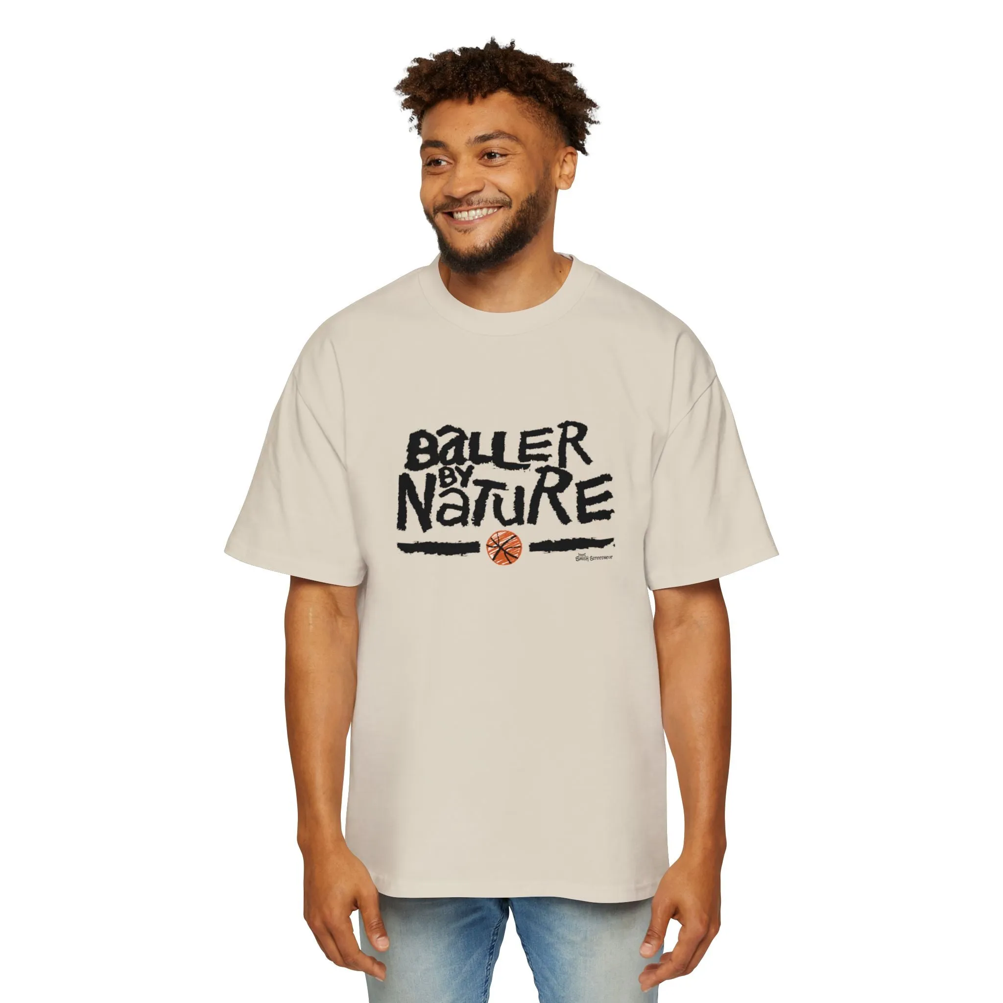Baller By Nature Oversized Heavy Tee
