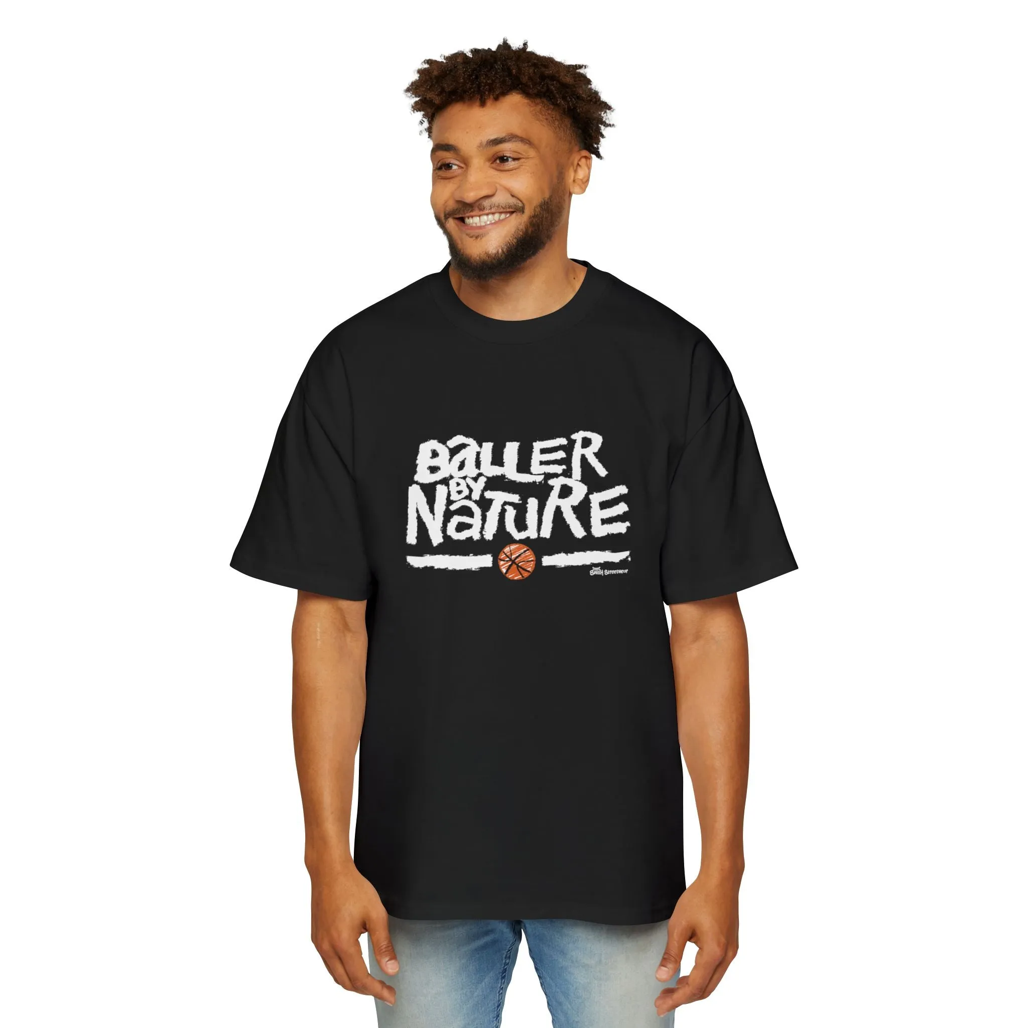 Baller By Nature Oversized Heavy Tee