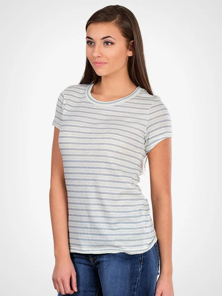 Eco Wheat Stitch Stripe Tee