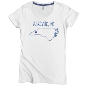 Heart Asheville NC Graphic Tee