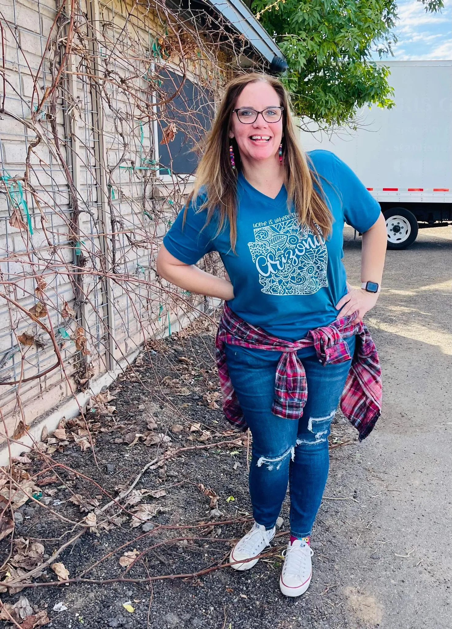 Home is Where the Heart is Choose your State Graphic Tee Shirt
