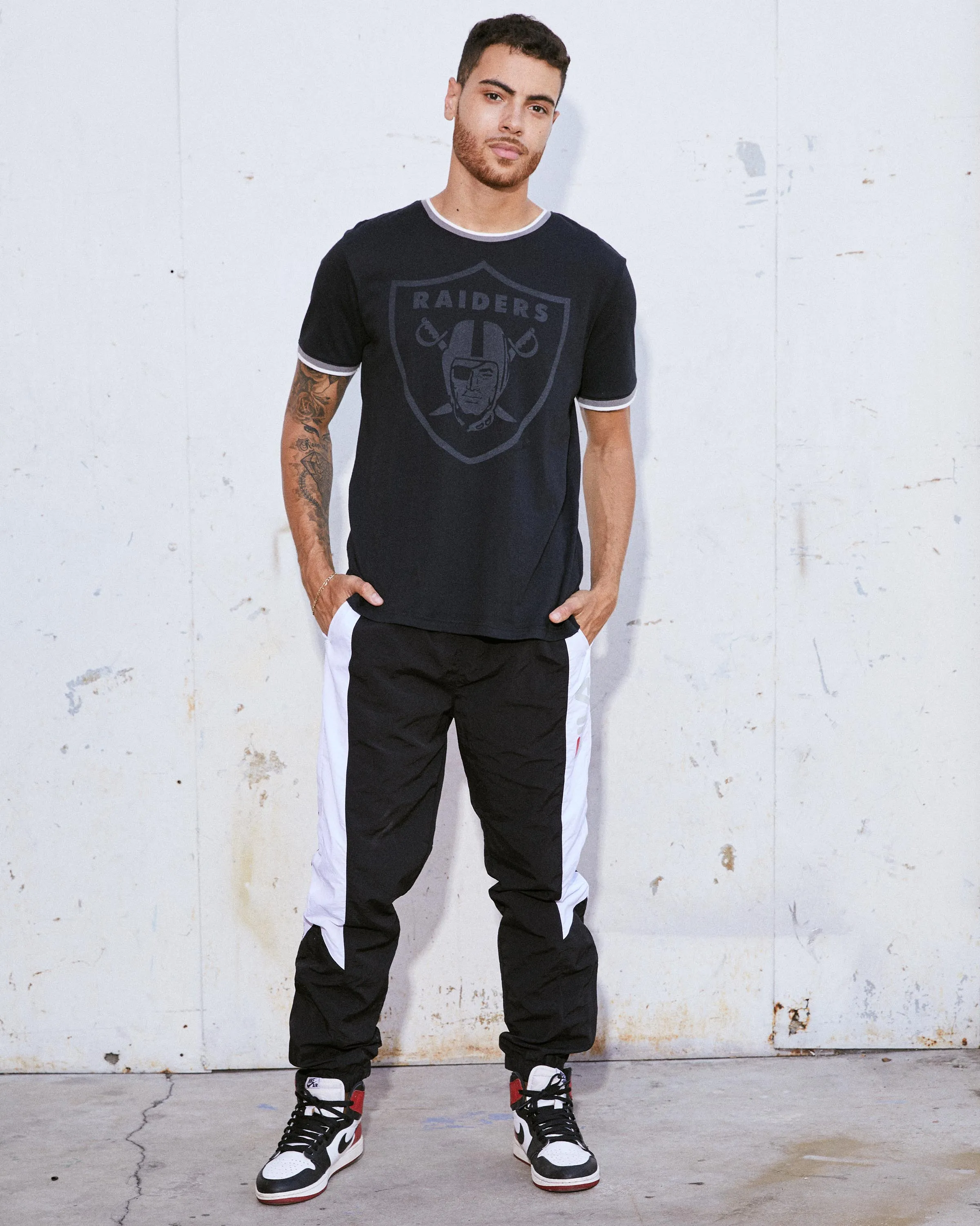 Men's Raiders Throwback Ringer Tee