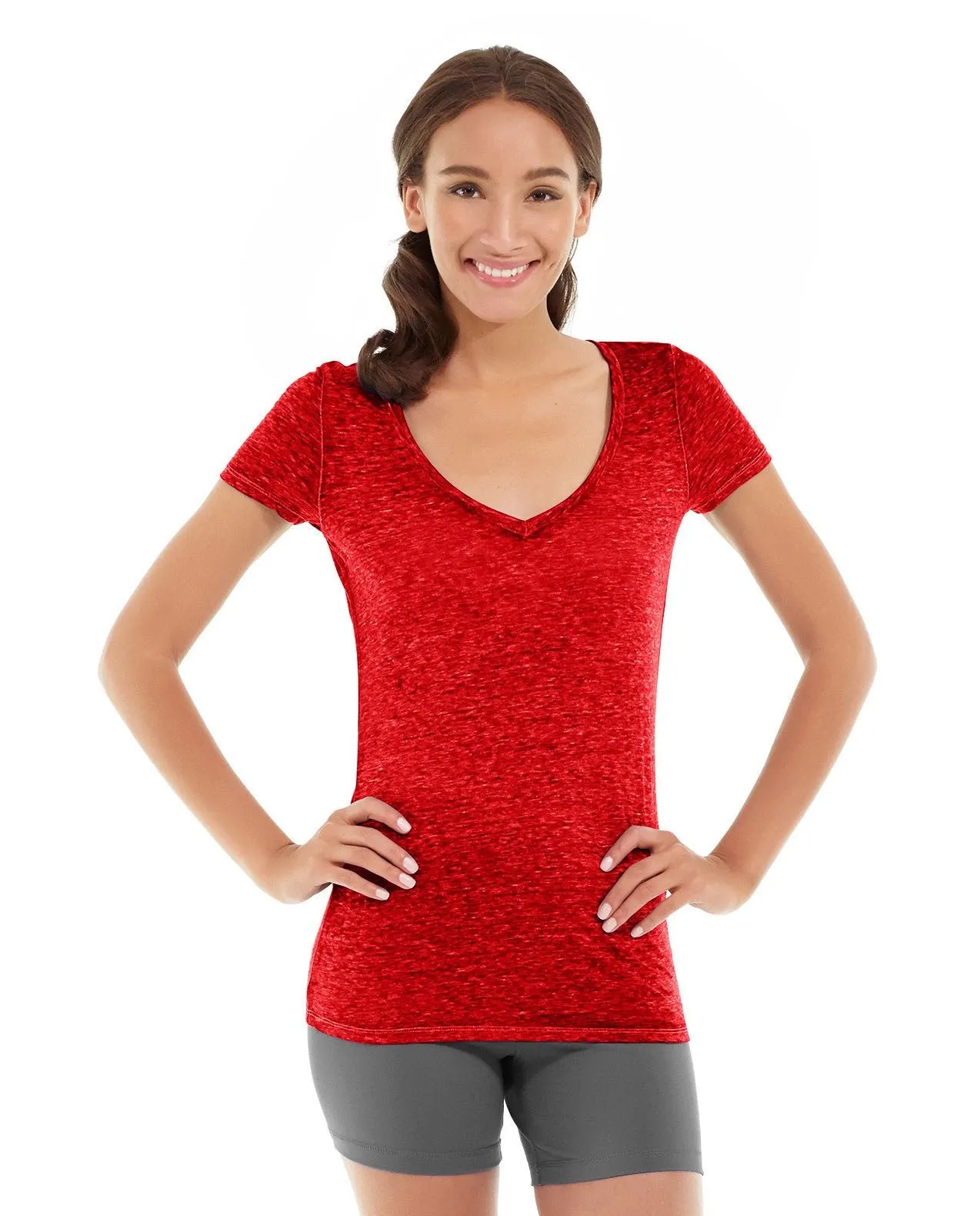 Minerva LumaTech&trade; V-Tee-XS-Red