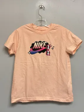 Nike Size 12 Peach Cotton Big Girls Tees/Polos/Tunics