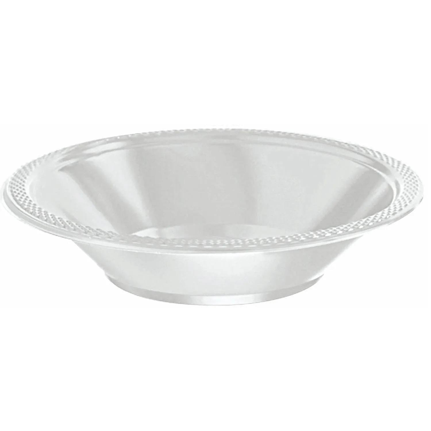 Plastic Bowls - Silver Sparkle