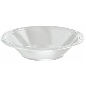 Plastic Bowls - Silver Sparkle