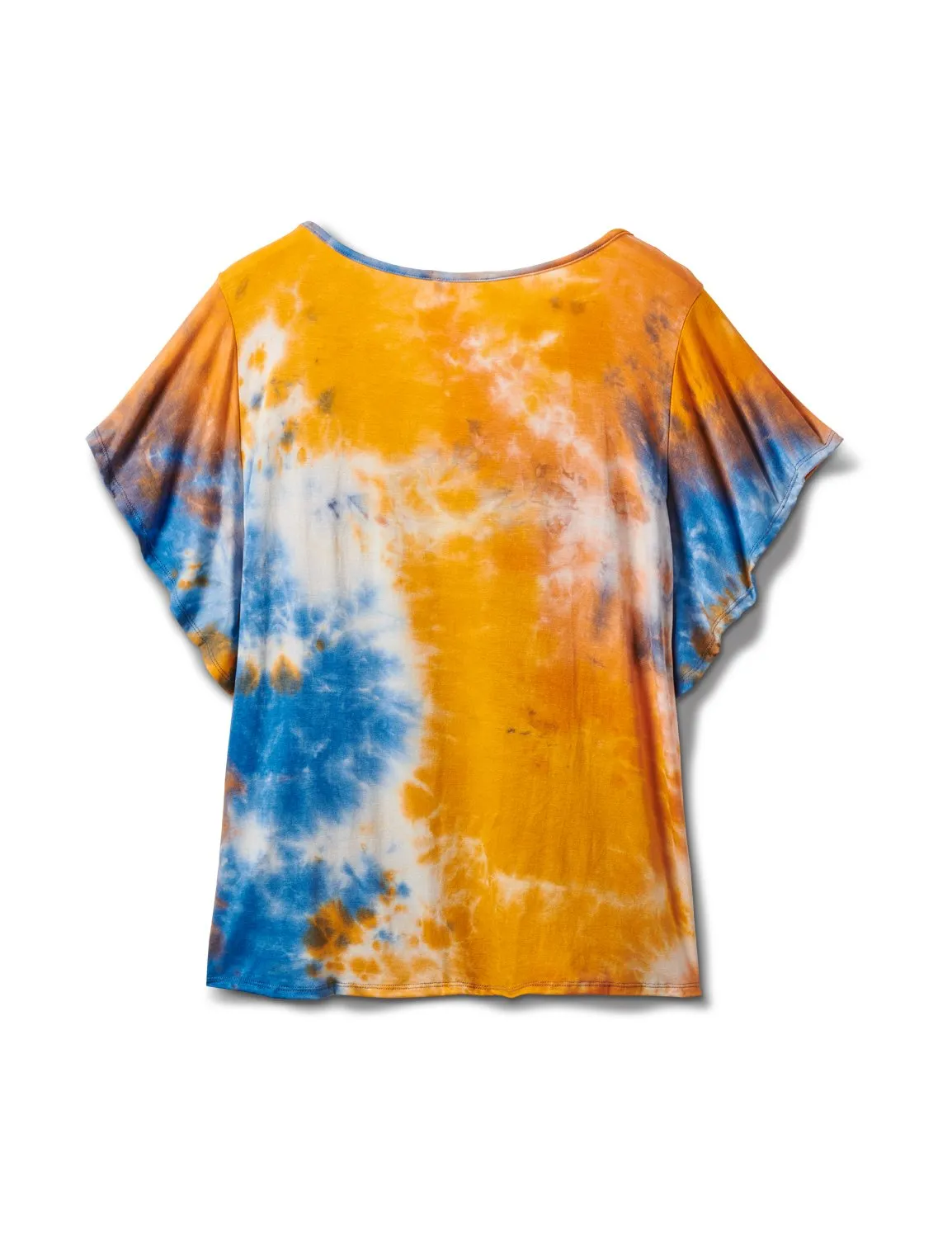 Pre-Order Tie Dye Tie Front Knit Top