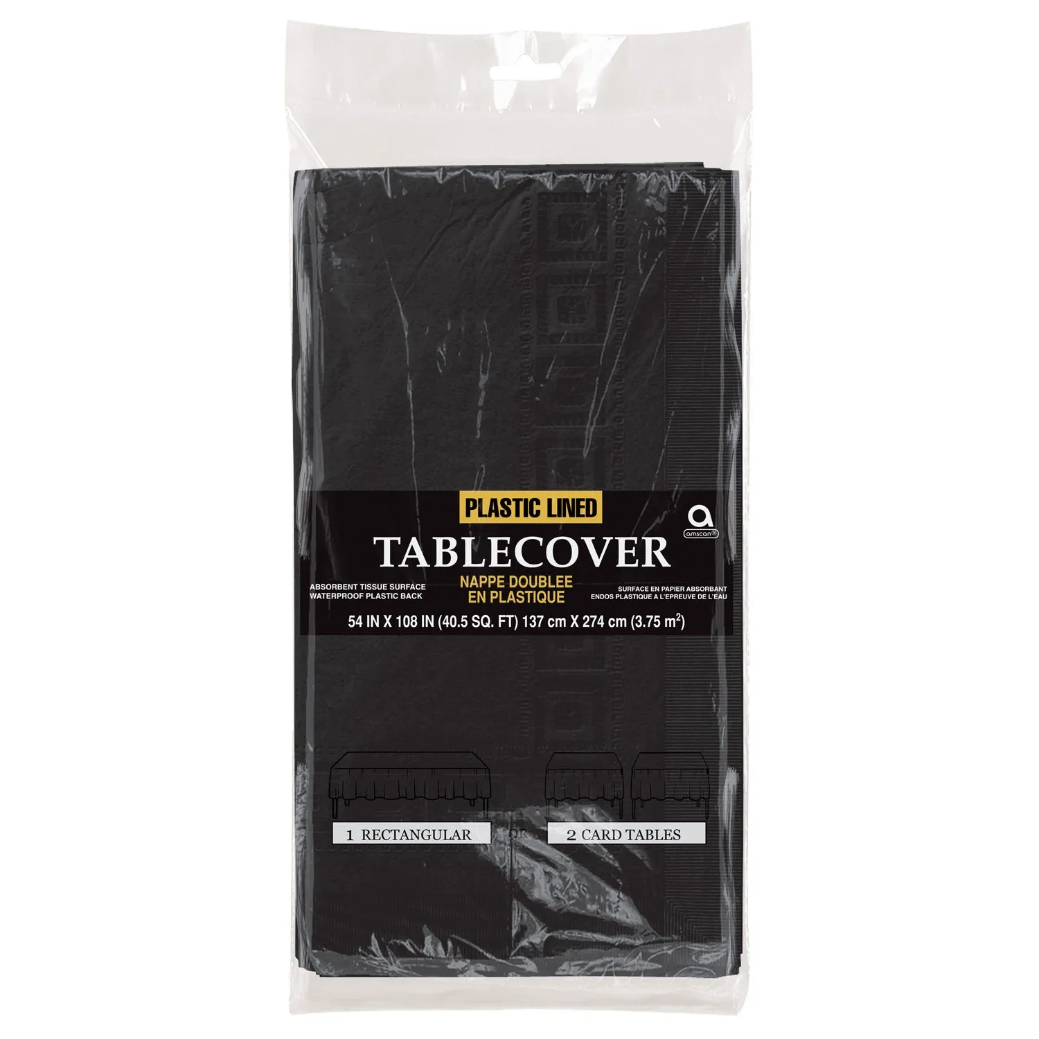 Tablecover Rectangular - Midnight Black