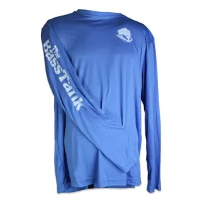 The Bass Tank® Long Sleeve Performance Fishing Shirt - Blue