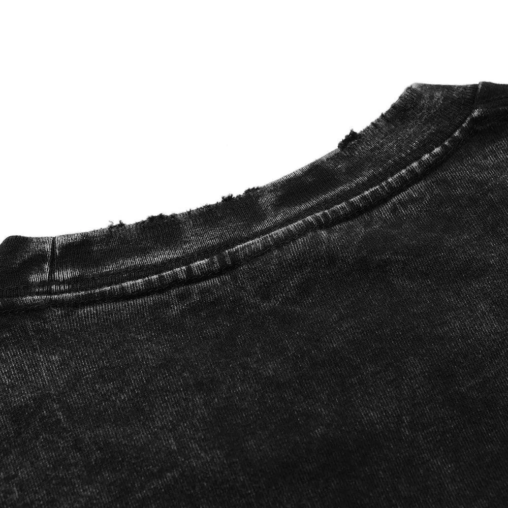 Toji Fushiguro Black Washed Cotton Tees