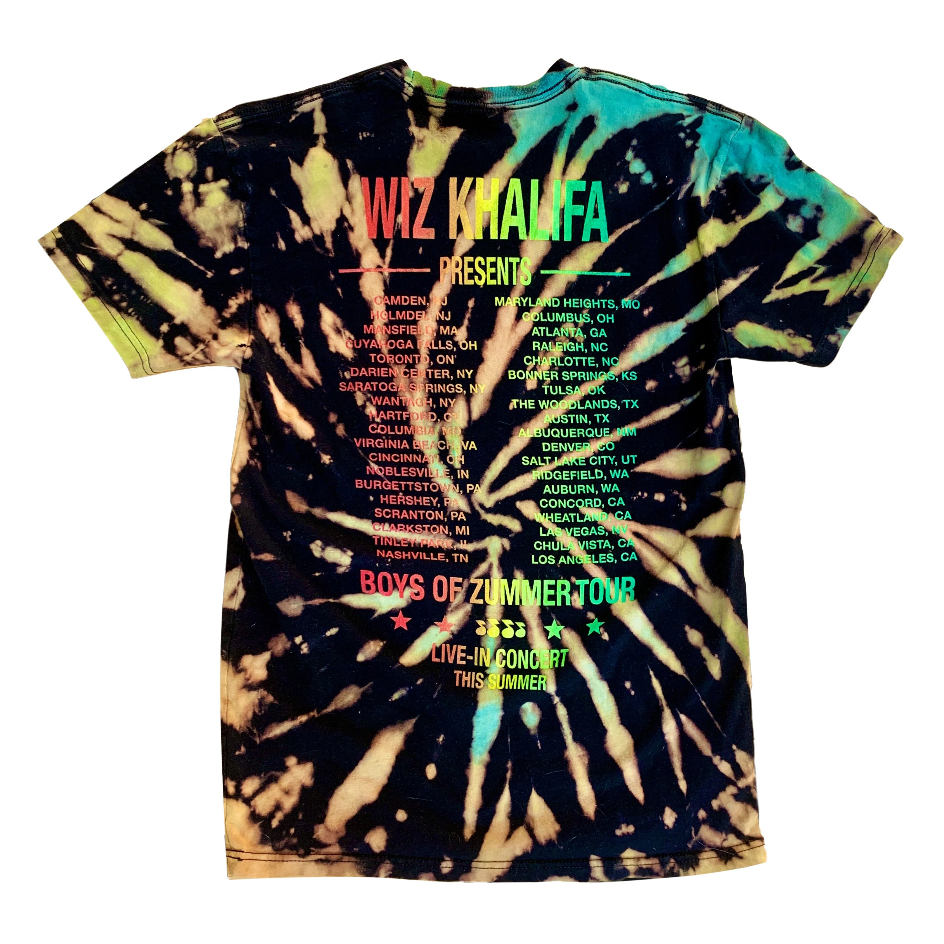 Wiz Khalifa "Boys of Zummer Tour" | Tie-Dye Tee | S